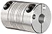 Ruland FCR10-3-3-A Clamping Beam Coupling, Polished Aluminum, Inch, 3/16" Bore A Diameter, 3/16" Bore B Diameter, 5/8" OD, 1" Length, 13 lb-in Nominal Torque