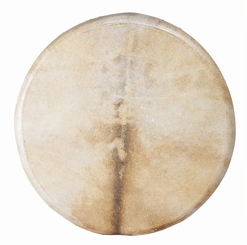 Handmade Shaman drum Frame Drum round 16" 18" 20" with goat skin Tree style on the back and handle Embrace Nature's Rhythms Authentic Native American Style Soul-Stirring Beats (20 inch)