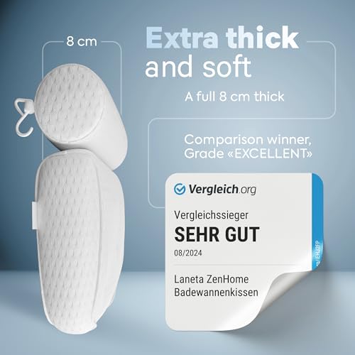 Oreiller de bain décontractant pour les muscles coussin de baignoire ergonomique relaxant - 3