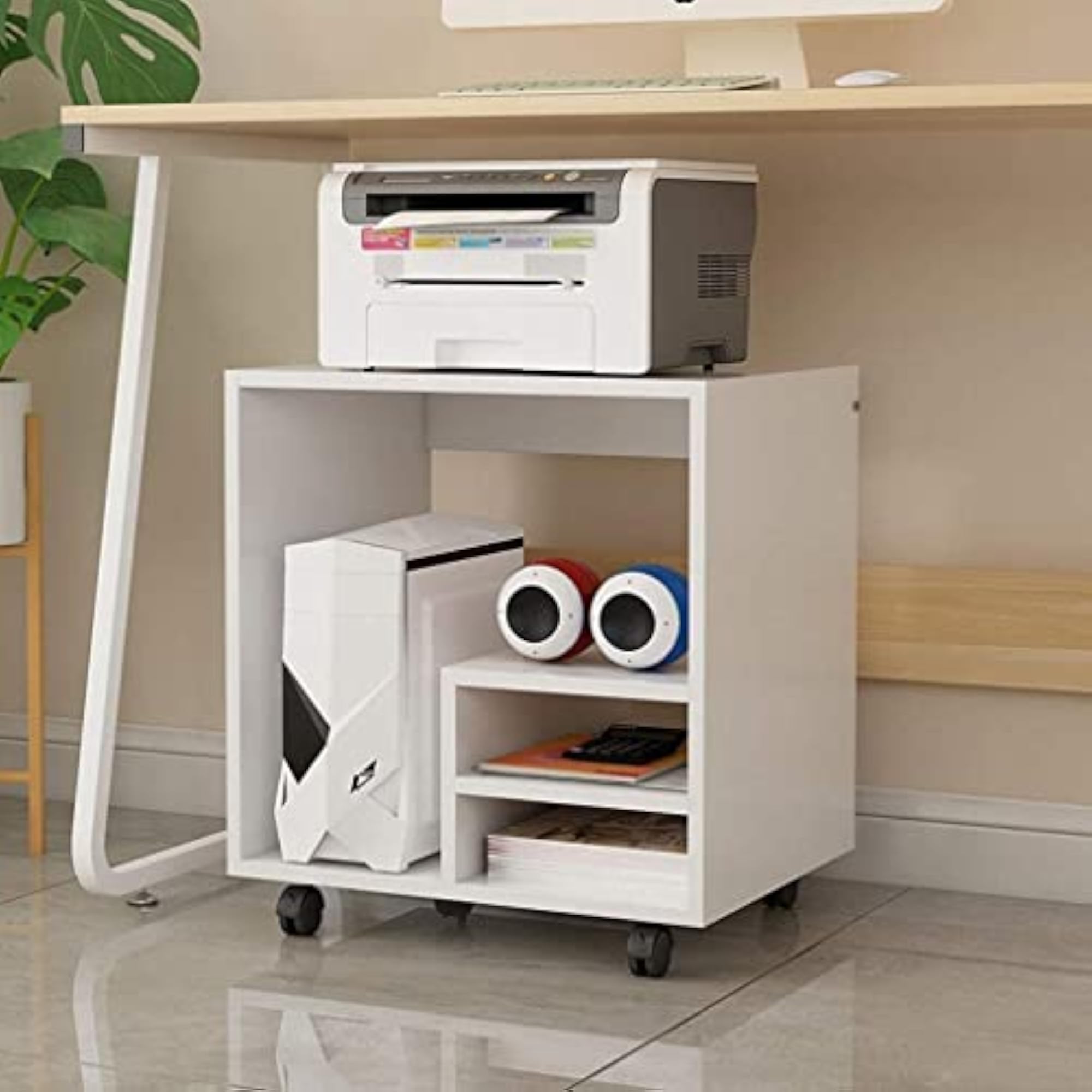 Free Standing Multi-Function Printer Stand Rack for Home