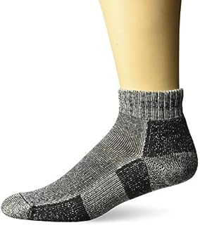 Thorlos Unisex TRMX Trail Running Thick Padded Ankle Sock, Charcoal, Large