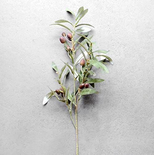 Branches d'olivier artificielles avec fruits réalistes pour vos feuillages de couronne