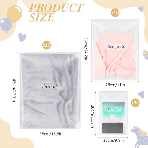 Honoson 30 Pcs Maternity Organizing Pouches