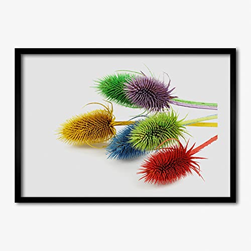 Cadre photo 70x50 cm Tulup en bois MDF avec affiche de chardon pour peinture moderne