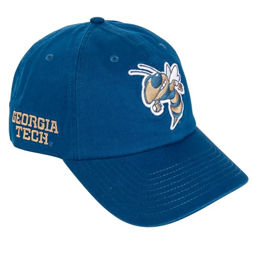 Desert Cactus Georgia Tech University Baseball Hat Yellow Jackets GT Institute of Technology Brimmed Embroidered Hats Cap Adjustable Cloth Strap Adult (Style D1)