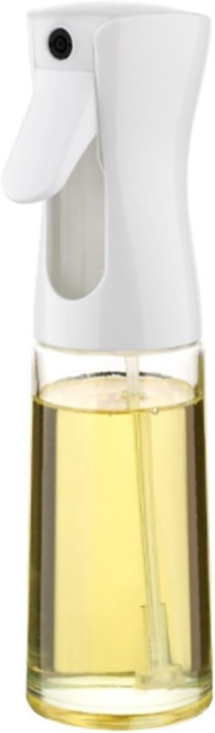 Oil Dispenser for Kitchen, Cooking Oil Sprayer Olive Oil Dispenser for Salad Making Baking Frying Grilling Dispenser Bottle for Cooking(White,220ml)