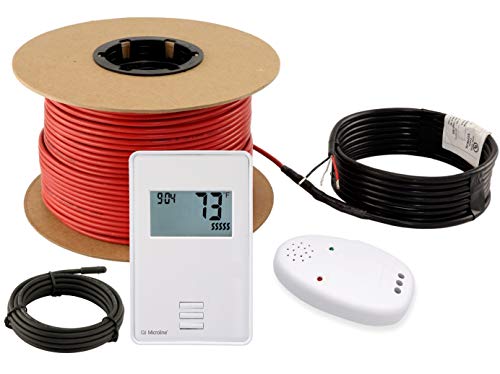 LuxHeat 50sqft Floor Heating Cable Kit with Thermostat