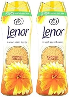 Lenor in-Wash Scent Booster Beads, Twin Pack, 2 x 176 gr, Summer Breeze Scent