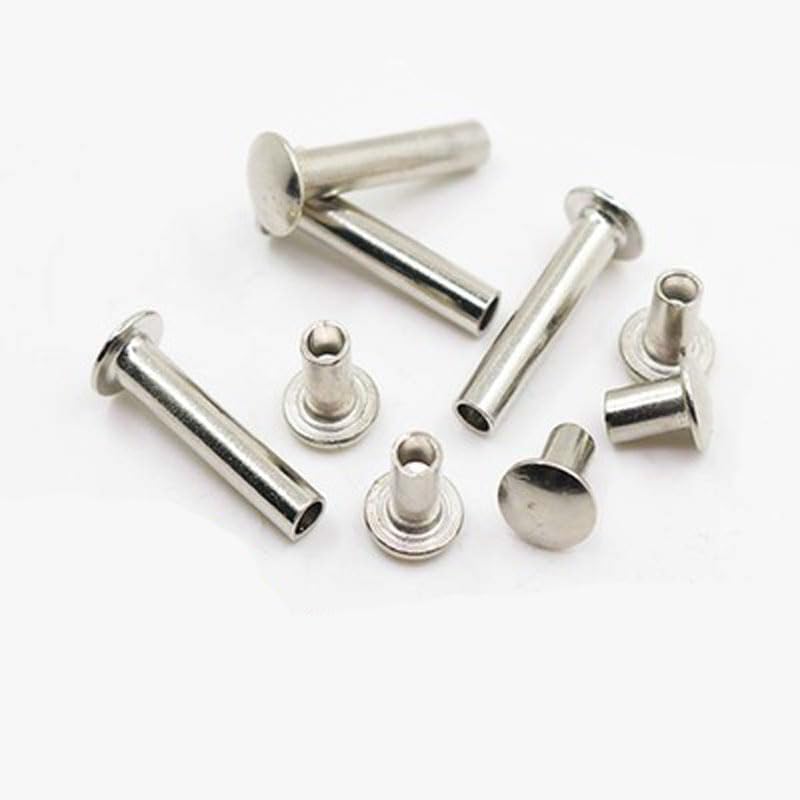 M3 Truss half hollow Rivet Oval head Rivets GB873 Nickel plated Iron 3-15mm Length - (Number of Pcs: M3 x11mm(50pcs))