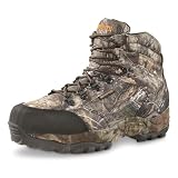 HUNTRITE Guidelight 6" Waterproof Hunting Boots for Men, Hiking, Climbing, Trekking Lace-Up Shoes with Thick Rubber Sole Mossy Oak Country Roots 13 2E (Wide)