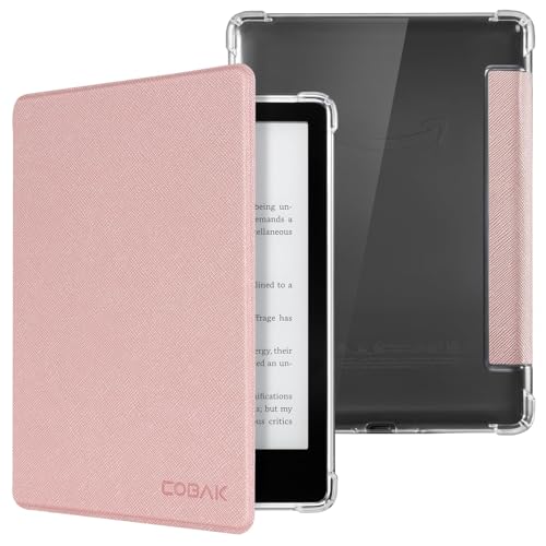 Image of CoBak Case for 6.8 inch eBook Readers 11th Generation 2021 Released | New PU Leather Cover and Clear Soft Silicone Back Cover with Auto Sleep Wake