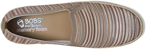 Skechers BOBS Women's 113980 Ballet Flat, Taupe Multi, 7 | Image 1