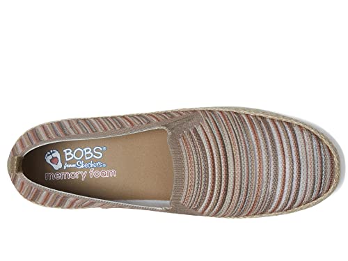 Skechers Women's BOBS Flexpadrille 3.0 - Serene Sweetie, Taupe/Multi, Size 7
