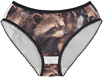 North American Raccoon Panties, North American Raccoon Underwear, Briefs, Cotton Briefs, Funny Underwear, Panties For Women