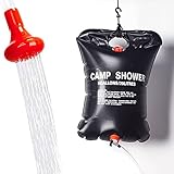 【Ducha solar multiusos】 Interruptor de encendido / apagado simple (encendido / apagado), el agua fluye naturalmente, la cantidad de agua se puede controlar a voluntad y la manguera de ducha desmontable le brinda a usted y a su familia una vida de ducha más divertida, ideal para exteriores ducharse.