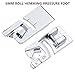 PannySewCraft Narrow Rolled Hem Foot 3 mm, 4 mm, 6 mm Fits All Low Shank Snap-On Singer, Brother, Babylock, Euro-Pro, Janome, Kenmore, White, Juki, New Home