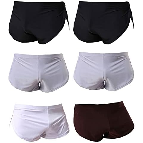 WINDAY Men's Boxer Underwear, Sexy Boxer Shorts Briefs Trunks Style Underpants 6 packs Cover
