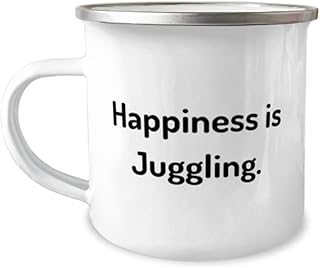 Cheap Juggling, Happiness is Juggling, Holiday 12oz Camper Mug For Juggling