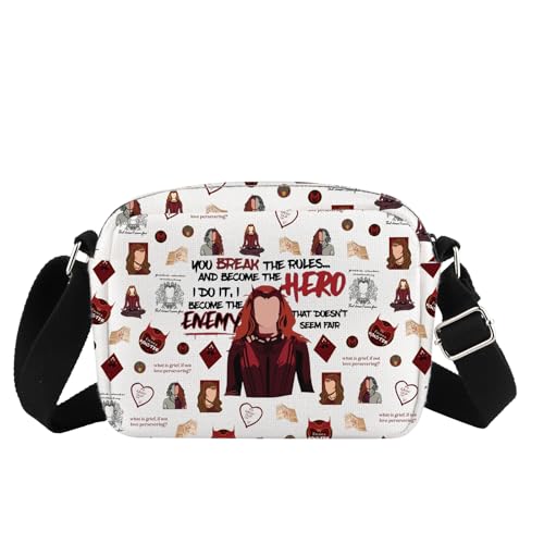 MBMSO Wanda Witch Crossbody Bag Multiverse Madness Gifts for Hero Movie Fans Women's Hero Movie Merchandise Hero Figure Bag