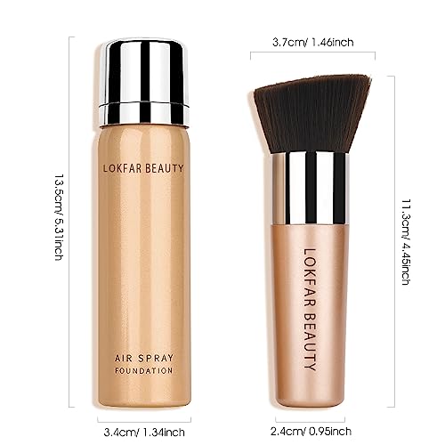 Lokfar LF1108-04 Airbrush Foundation Spray, Silky Mist Foundation Spray Makeup Set thumb #8