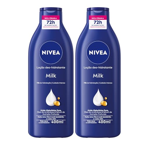 NIVEA Kit Loção Hidratante Milk Pele Seca a Extrasseca 400ml (40% OFF na 2ª unidade)