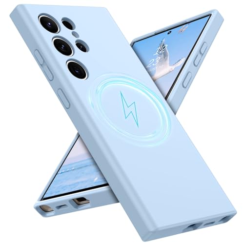 Coque MagSafe Samsung S24 Ultra antichoc avec texture coussin de protection