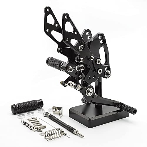 Commandes reculées CNC pour Kawasaki Z1000SX repose-pieds noir