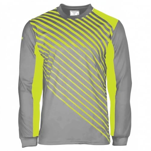 Vizari Arroyo Adult Soccer Goalie Jersey | Lightweight Goalkeeper Jersey with Padded Long Sleeve for Men and Women, (Grey,X-Large)