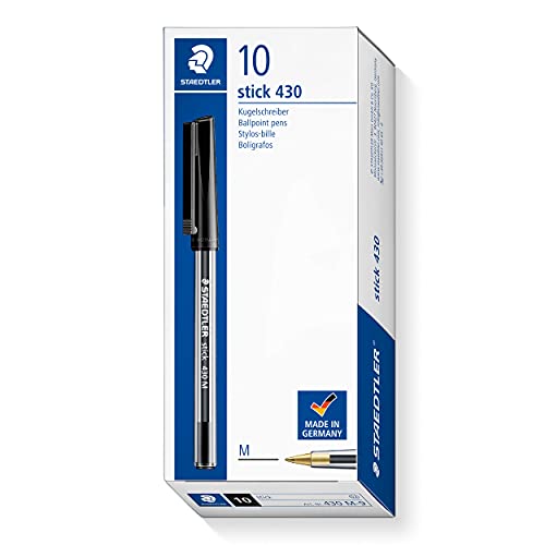 Staedtler 430 M-9 Penna a Sfera, nero, 10 Pezzi