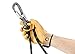 PETZL, EASHOOK Open Carabiner (Gray), Gray/Yellow, Automatic