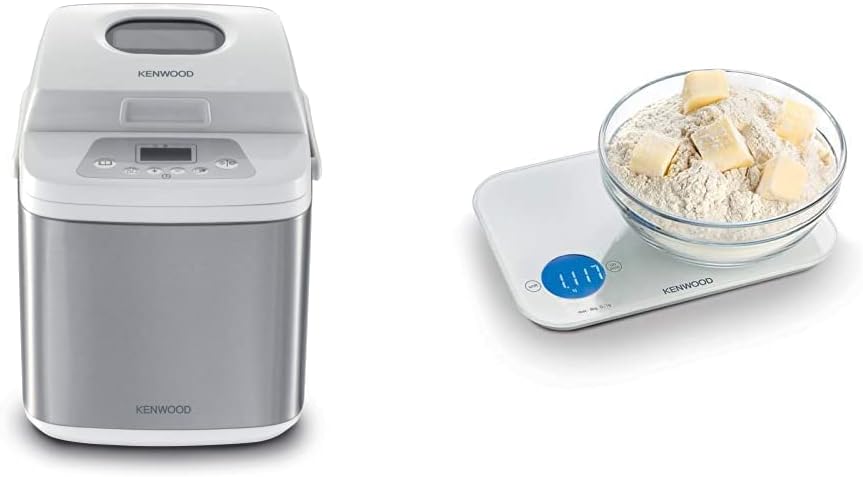 Automatic Bread Maker Multifunctional Bread Making Machine,19 Programs, Bmm13 And Kenwood Kitchen Scale White Wep50.000Wh