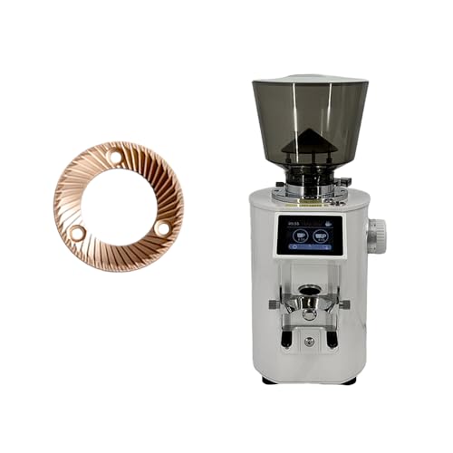 OENKKC Titanium Flat Burr Coffee Grinder (White)