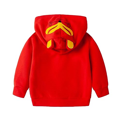 Image of Mud Kingdom Fleece Hoodies Jacket for Boys Girls Full Zipper Long Sleeve Happy Halloween
