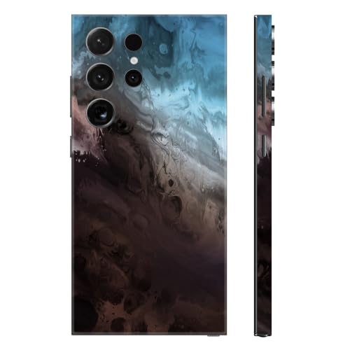 Skin Wrap pour Samsung Galaxy S24 Ultra Film Protection Arrière et Cadre Peinture Lavée