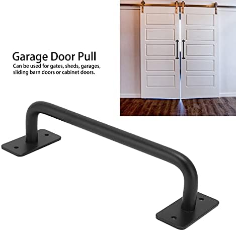 Glass Barn Door Handle Frosted Flush Pull for Sliding Barn Doors Modern Cabinet Drawer Handle Carbon Steel 8.7 Inch