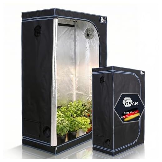 your GEAR Growzelt Plantsville in 8 Größen - Grow Indoor Box, Zuchtzelt, Gewächshaus, Schrank zur Pflanzenzucht - 120 x 60 x 180 cm