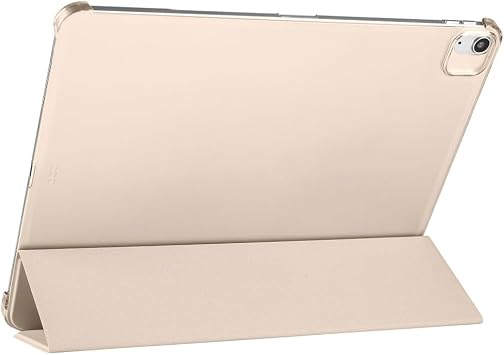 UnDePlus iPad Air 5. Nesil 10.9 ile uyumlu Kılıf Flip Cover Kalem Bölmeli PC Case-10.Nesil DEĞİL-A2588 A2589 A2591 Gold