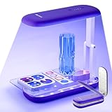 Resiners Luce UV per Resina, Luce UV a Doppia Faccia per Resina, Lampada UV Pieghevole, Lampada Nera Ultravioletta LED Senza Fili e Ricaricabile, Accessori per DIY per Mold di Resina,Strumenti,Viola