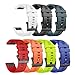ANCOOL Compatible with Fenix 5 Band Easy Fit 22mm Width Soft Silicone Watch Strap Replacement Fenix 5/Fenix 5 Plus/Forerunner 935/Approach S60/Quatix 5 - Pack of 7