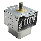 0 Lecreatekit Magnetron di ricambio in metallo per forno a microonde Galanz M24FB-610A, modelli 2M219 2M253J, montaggio a sei fori, argento, garantisce un riscaldamento uniforme e prestazioni affidabili