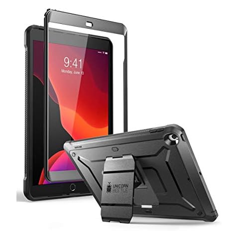 SUPCASE Unicorn Beetle Pro Series Protective Case for 10.2-Inch iPad 7th/8th/9th Generation (2019/2020/2021), Black Cover