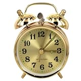 Construction robuste entièrement en métal : le corps et le mécanisme interne de cette horloge vintage sont fabriqués en métal, offrant un poids satisfaisant et garantissant une durabilité pendant des années d'utilisation.