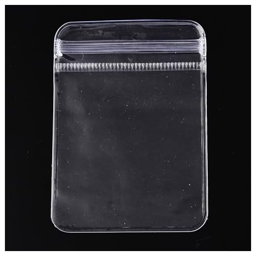 LiQunSweet 100 Pcs 2.76"x2" (7x5cm) Transparent Plastic Zip Lock Bags Self Seal Bags Rectangle Clear jewelry Zipper Resealable Pouch for Jewelry Packing