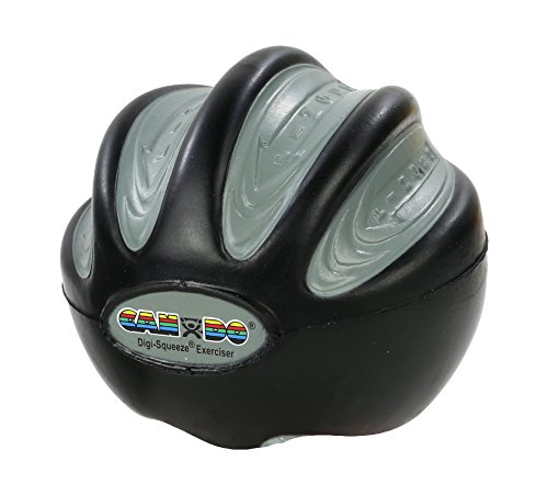 FEI 10-1994 Fabrication Cando Digi-Squeeze Hand/Finger Exerciser, X-Heavy, Black, Large