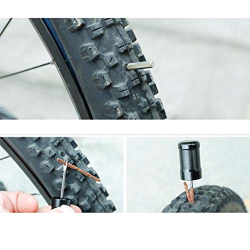 Kit de reparo de pneu de bicicleta Besportble, ferramenta de reparo de perfuração de pneu de bicicle