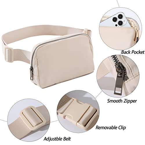 Belt-Bag-Fanny-Pack-Crossbody-Bags-for-Women-Men-Everywhere-Belt-Bags-with-Adjustable-Strap-Unisex-Mini-Fashion-Waist-Packs-Beige