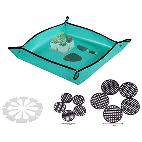Plant Repotting Mat Waterproof Transplanting Mat Indoor Succulent Potting Mat Portable Gardening Mat (S) Cover