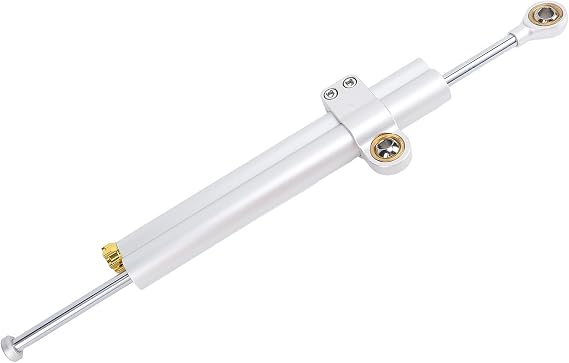 Motorcycle Steering Damper, 373MM Adjustable Universal Fit Increase Stability for Motorbike with Speed Sensitive Technology, Precision Made Steering Damper