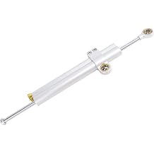 373MM Motorcycle Steering Damper Adjustable Universal Fit Increase Stability Steering Stabilizer for Motorbike
