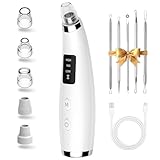 Blackhead Remover Pore Vacuum - Blackhead Remover for Face with 5 Attachments &...